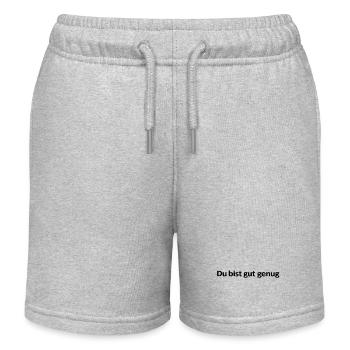Du bist gut genug - Kinder Organic Joggingshorts Mini Bolter von Stanley/Stella - Grau meliert - Vorne