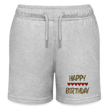 JAHRESTAG. ALLES GUTE ZUM GEBURTSTAG!. ALLES GUTE ZUM GEBURTSTAG!. - Kinder Organic Joggingshorts Mini Bolter von Stanley/Stella - Grau meliert - Vorne