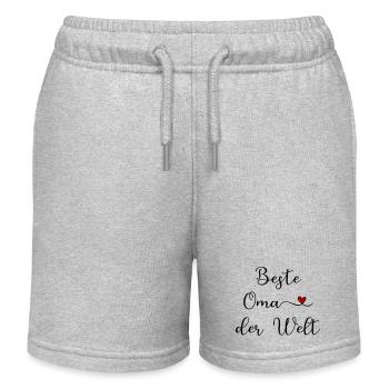 Beste Oma der Welt - Kinder Organic Joggingshorts Mini Bolter von Stanley/Stella - Grau meliert - Vorne