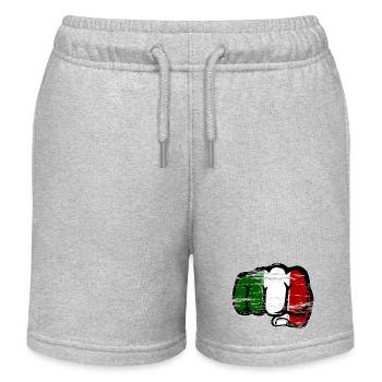 Drapeau de l’Italie Main Poing Utilisé - Short de jogging enfant bio Stanley/Stella - gris chiné - Devant