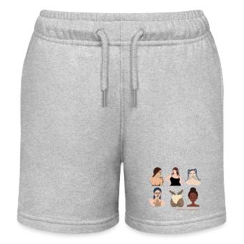 Perfectly imperfect - Kids Organic Sweat Shorts by Stanley/Stella - heather grey - Front