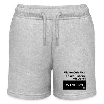 Come on unicorn... - Kids Organic Sweat Shorts by Stanley/Stella - heather grey - Front