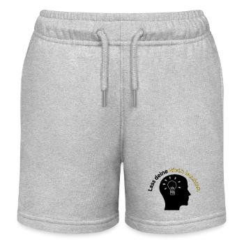 Idea Light - Créativité et Innovation - ApriNoe - Short de jogging enfant bio Stanley/Stella - gris chiné - Devant