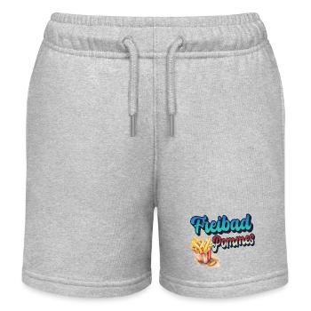 Frites de piscine extérieure - Short de jogging enfant bio Stanley/Stella - gris chiné - Devant