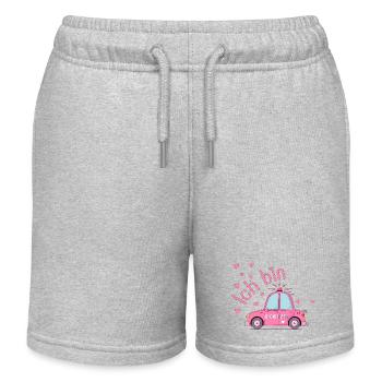 Polizeiauto Ich bin Geburtstag Rosa - Kinder Organic Joggingshorts Mini Bolter von Stanley/Stella - Grau meliert - Vorne