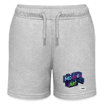 MOdeRn ART - Kinder Organic Joggingshorts Mini Bolter von Stanley/Stella - Grau meliert - Vorne