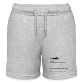 Emilia - Kinder Organic Joggingshorts Mini Bolter von Stanley/Stella - Grau meliert - Vorne