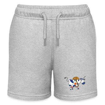 BAVARIAN UNICORN Train Driver Training - Kids Organic Sweat Shorts by Stanley/Stella - heather grey - Front