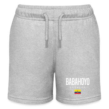 Babahoyo Ecuador Ecuadorianer - Kinder Organic Joggingshorts Mini Bolter von Stanley/Stella - Grau meliert - Vorne