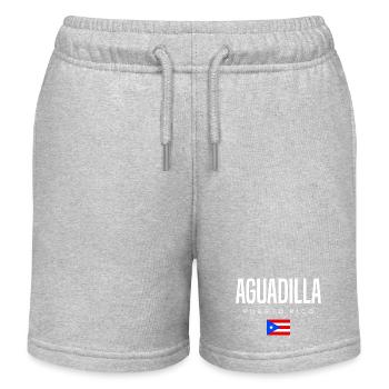 Aguadilla Puerto Rico Puerto-Ricaner - Kinder Organic Joggingshorts Mini Bolter von Stanley/Stella - Grau meliert - Vorne