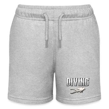 Plonger - Short de jogging enfant bio Stanley/Stella - gris chiné - Devant