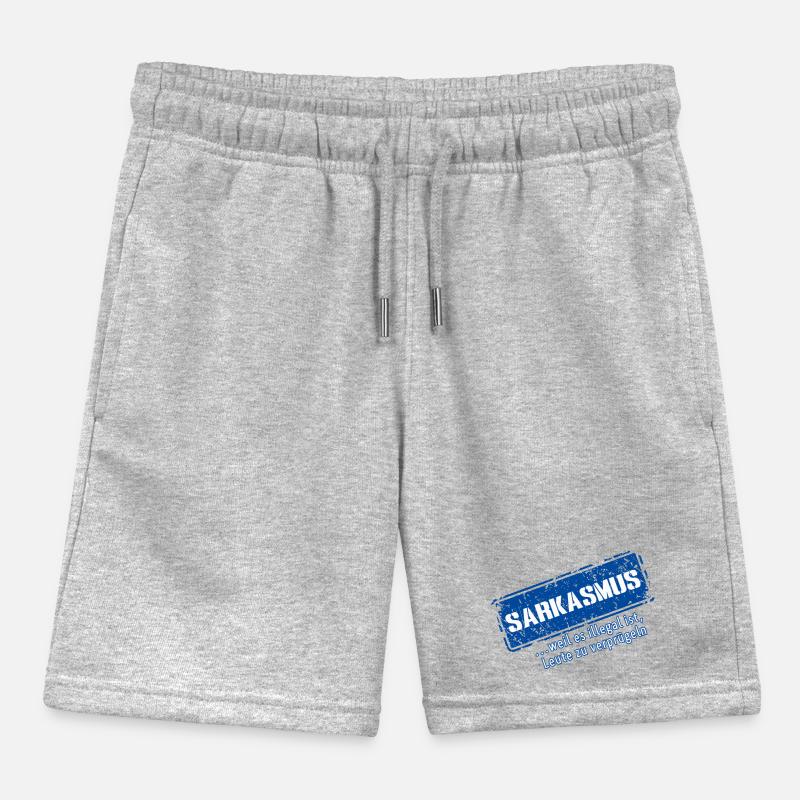 Sarcasme–... Parce que c’est illégal (Fun) Short de jogging enfant bio Stanley/Stella