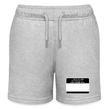 Hallo, mein Name ist - Kinder Organic Joggingshorts Mini Bolter von Stanley/Stella - Grau meliert - Vorne