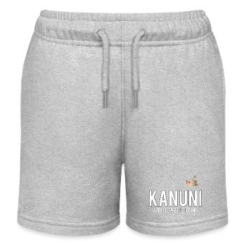 Logo de la puce de forage en haute mer Kanuni - Short de jogging enfant bio Stanley/Stella - gris chiné - Devant