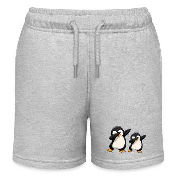 Penguin Dab Duo - Short de jogging enfant bio Stanley/Stella - gris chiné - Devant