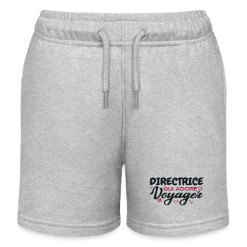 Weltenbummler Regisseur mit einer Leidenschaft für das Reisen - Kinder Organic Joggingshorts Mini Bolter von Stanley/Stella - Grau meliert - Vorne