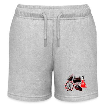 wien - Kinder Organic Joggingshorts Mini Bolter von Stanley/Stella - Grau meliert - Vorne