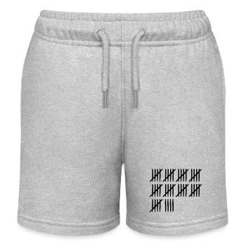 49 Geburtstag Strichliste - 49 Jahre alt - Kinder Organic Joggingshorts Mini Bolter von Stanley/Stella - Grau meliert - Vorne