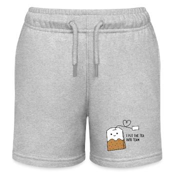 Team - Kids Organic Sweat Shorts by Stanley/Stella - heather grey - Front