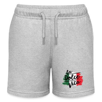 La dolce Vita Bella Italia - Kids Organic Sweat Shorts by Stanley/Stella - heather grey - Front