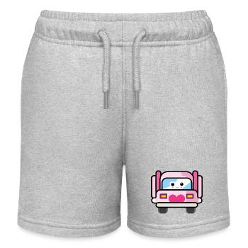 Truck Truck Bus Driver Truck Driver Women Design - Kids Organic Sweat Shorts by Stanley/Stella - heather grey - Front