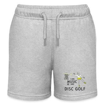 Sound und Discgolf - Kinder Organic Joggingshorts Mini Bolter von Stanley/Stella - Grau meliert - Vorne