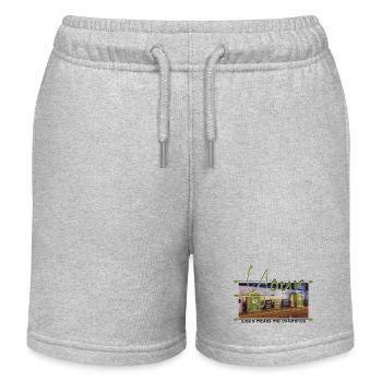 Your Waste Makes The Difference - Kinder Organic Joggingshorts Mini Bolter von Stanley/Stella - Grau meliert - Vorne