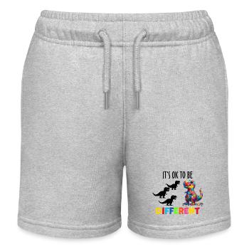 Autismus Superheld Betreuer Puzzle Kinder Geschenk - Kinder Organic Joggingshorts Mini Bolter von Stanley/Stella - Grau meliert - Vorne