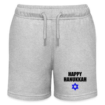 HAPPY HANUKKAH - Short de jogging enfant bio Stanley/Stella - gris chiné - Devant