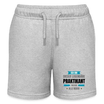 Legendary Intern - Kids Organic Sweat Shorts by Stanley/Stella - heather grey - Front