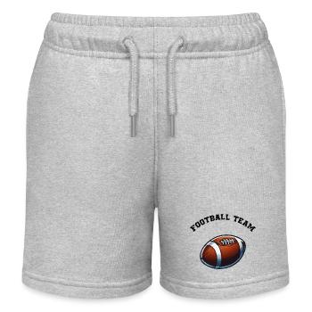 Football Team - Kids Organic Sweat Shorts by Stanley/Stella - heather grey - Front