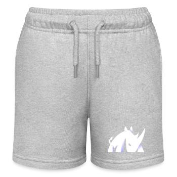 rhinocéros design - Short de jogging enfant bio Stanley/Stella - gris chiné - Devant
