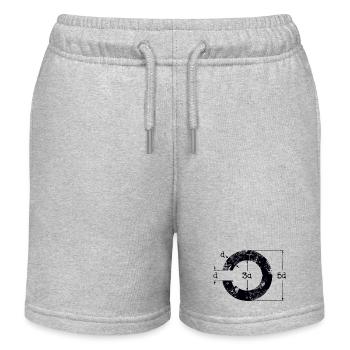 Landolt C - Short de jogging enfant bio Stanley/Stella - gris chiné - Devant
