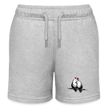 Love - Amore - Été Colombe - Short de jogging enfant bio Stanley/Stella - gris chiné - Devant