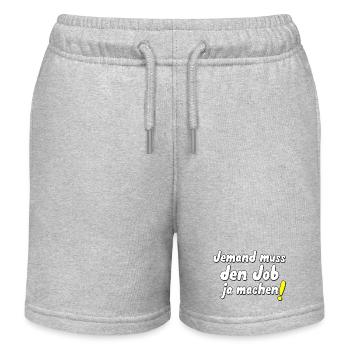 Jemand muss den Job ja machen! - Kinder Organic Joggingshorts Mini Bolter von Stanley/Stella - Grau meliert - Vorne