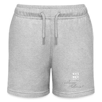 Nett hier - aber waren Sie schon mal in Schleswig? - Kinder Organic Joggingshorts Mini Bolter von Stanley/Stella - Grau meliert - Vorne