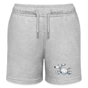 Pudel gibt Gas - Kinder Organic Joggingshorts Mini Bolter von Stanley/Stella - Grau meliert - Vorne