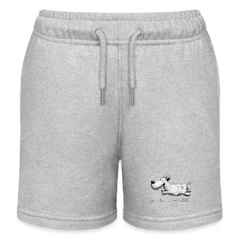 Moustache I Flottille - Short de jogging enfant bio Stanley/Stella - gris chiné - Devant