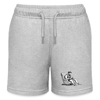 Stricken Wikinger - Kinder Organic Joggingshorts Mini Bolter von Stanley/Stella - Grau meliert - Vorne