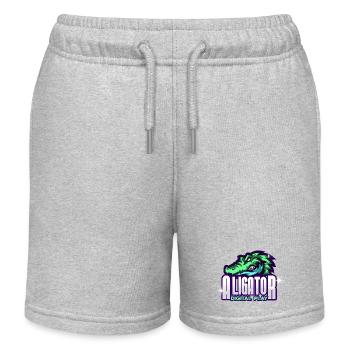 Alligator Digitale Kunst - Kinder Organic Joggingshorts Mini Bolter von Stanley/Stella - Grau meliert - Vorne