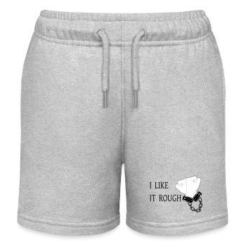 I Like it Rough - Kids Organic Sweat Shorts by Stanley/Stella - heather grey - Front