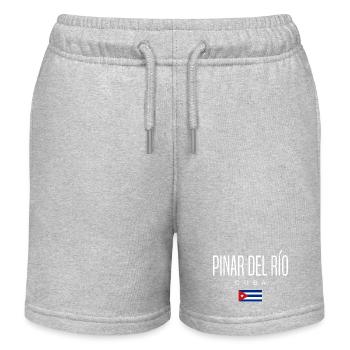 Pinar del Río Cuba Cubains - Short de jogging enfant bio Stanley/Stella - gris chiné - Devant