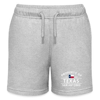 Propriété Texas 1845 - Short de jogging enfant bio Stanley/Stella - gris chiné - Devant