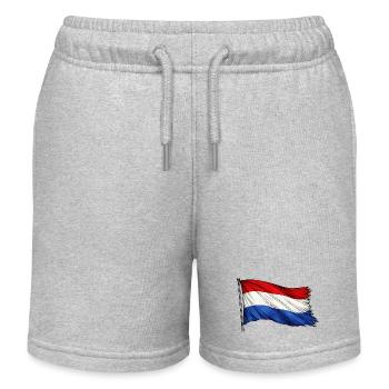 Niederlande Flagge - Kinder Organic Joggingshorts Mini Bolter von Stanley/Stella - Grau meliert - Vorne