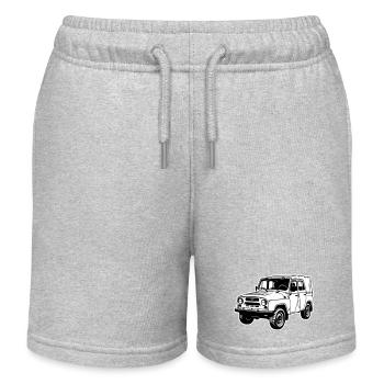 UAZ Geländefahrzeug (2-farbig) - Kinder Organic Joggingshorts Mini Bolter von Stanley/Stella - Grau meliert - Vorne