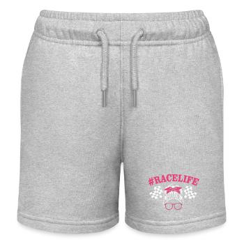 Drag Race - Kids Organic Sweat Shorts by Stanley/Stella - heather grey - Front
