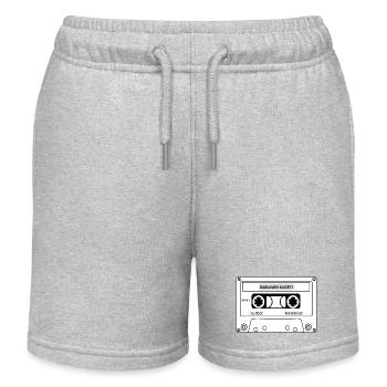 BABAMIN KASETİ | DeutschTürk Streetwear - Kinder Organic Joggingshorts Mini Bolter von Stanley/Stella - Grau meliert - Vorne
