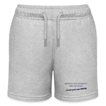 Live in der Gegenwart, aus dem Takt - Kinder Organic Joggingshorts Mini Bolter von Stanley/Stella - Grau meliert - Vorne