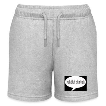 Blah Blah Blah - Kids Organic Sweat Shorts by Stanley/Stella - heather grey - Front
