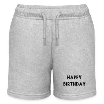 JAHRESTAG. ALLES GUTE ZUM GEBURTSTAG!. ALLES GUTE ZUM GEBURTSTAG!. - Kinder Organic Joggingshorts Mini Bolter von Stanley/Stella - Grau meliert - Vorne